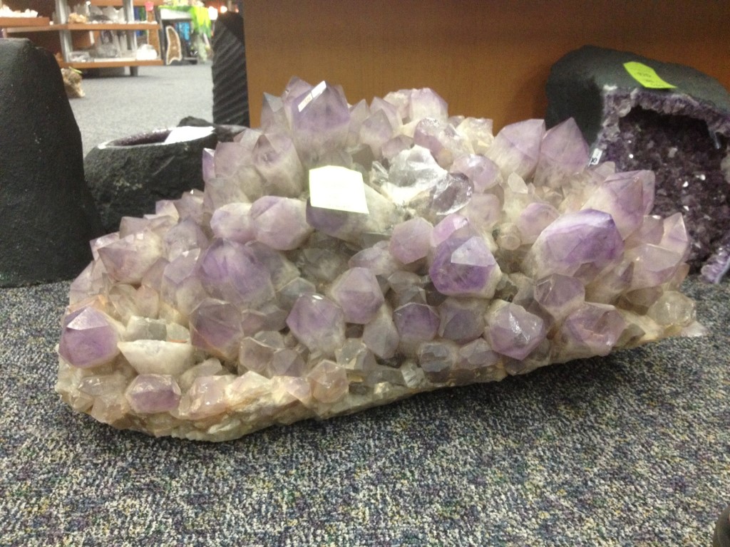 Huge Bolivian Amethyst Cluster helps cure addictions 4000